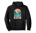 Glacier National Park Montana Hoodie - Custom Art Print Unisex - T-Shirt, Sweatshirt, Hoodie
