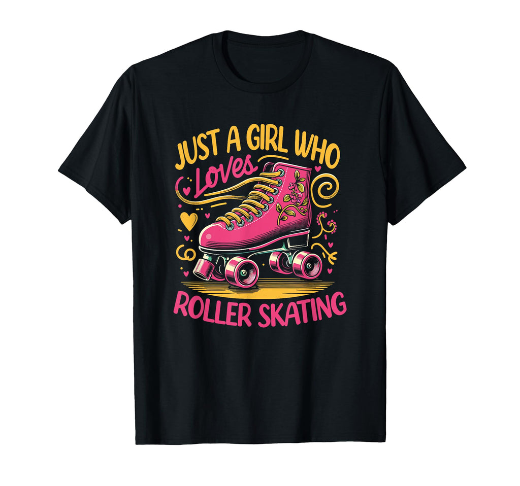 Just Who Loves Roller Skating T-Shirt - Minimalist Print for Adults - T-Shirt, Sweatshirt, Hoodie
