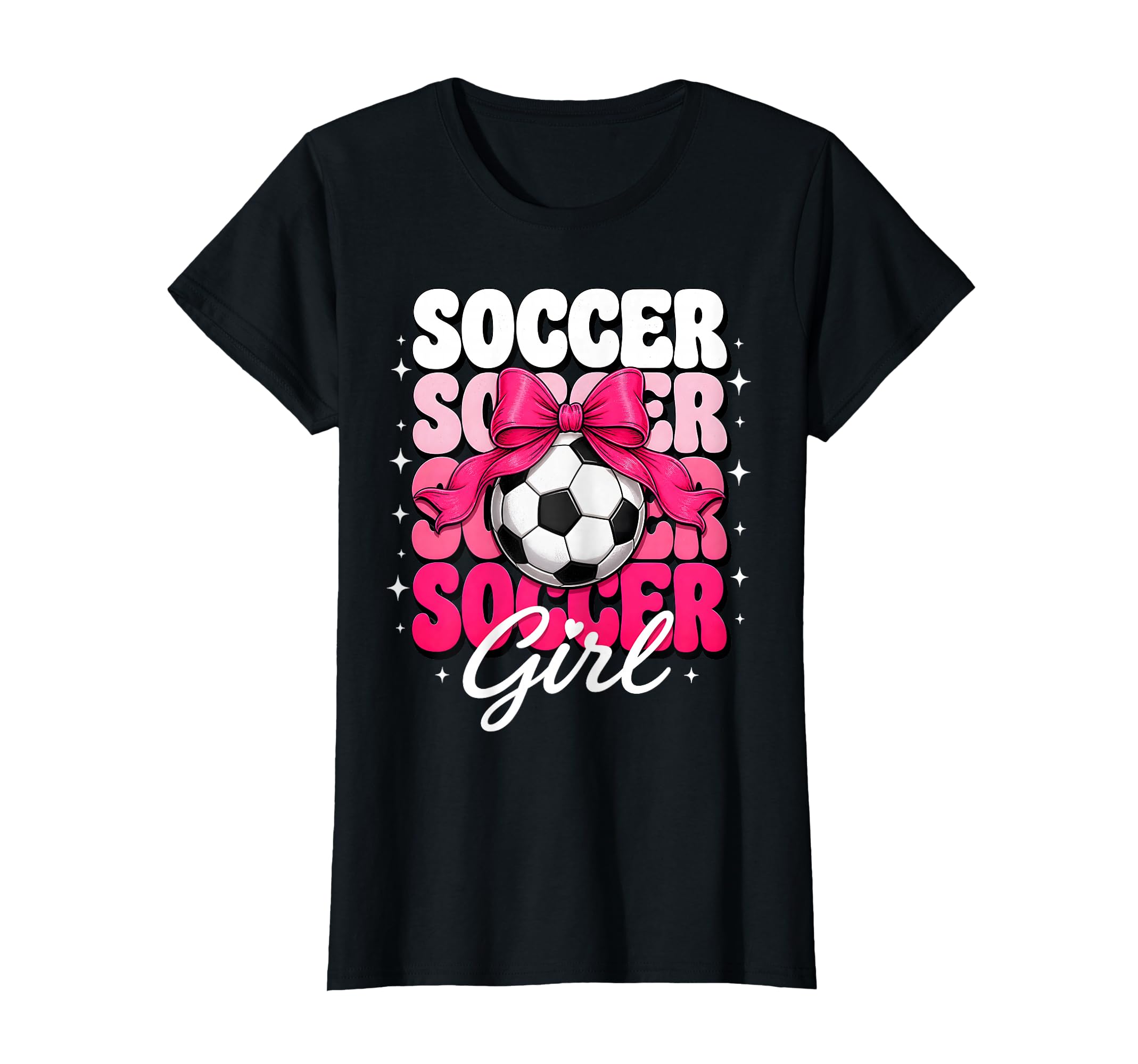 Soccer Coquette Bow Soccer Player T-Shirt - Graphic Print Unisex - T-Shirt, Sweatshirt, Hoodie