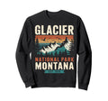 Glacier Est 1910 Montana National Sweatshirt - Custom Art Print Men Women - T-Shirt, Sweatshirt, Hoodie