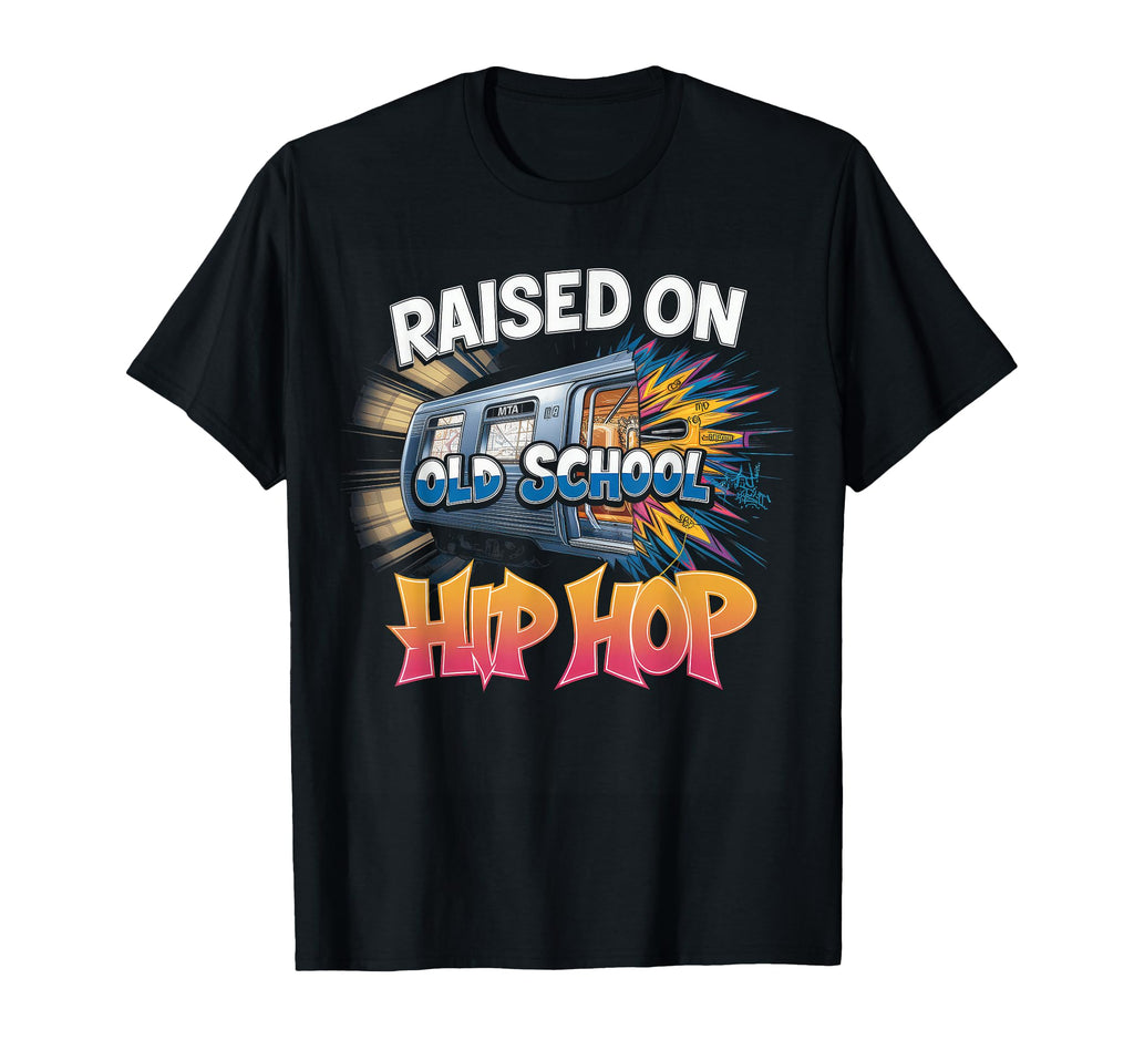 Raised Old School Hip Hop Cassette T-Shirt - Custom Art Print Unisex - T-Shirt, Sweatshirt, Hoodie