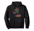 Colorful Funny Soccer Player Fan Dad Mom Hoodie - Trendy Graphic Unisex - T-Shirt, Sweatshirt, Hoodie