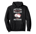 Just Who Loves Roller Skating And Hoodie - Novelty Apparel for Adults - T-Shirt, Sweatshirt, Hoodie