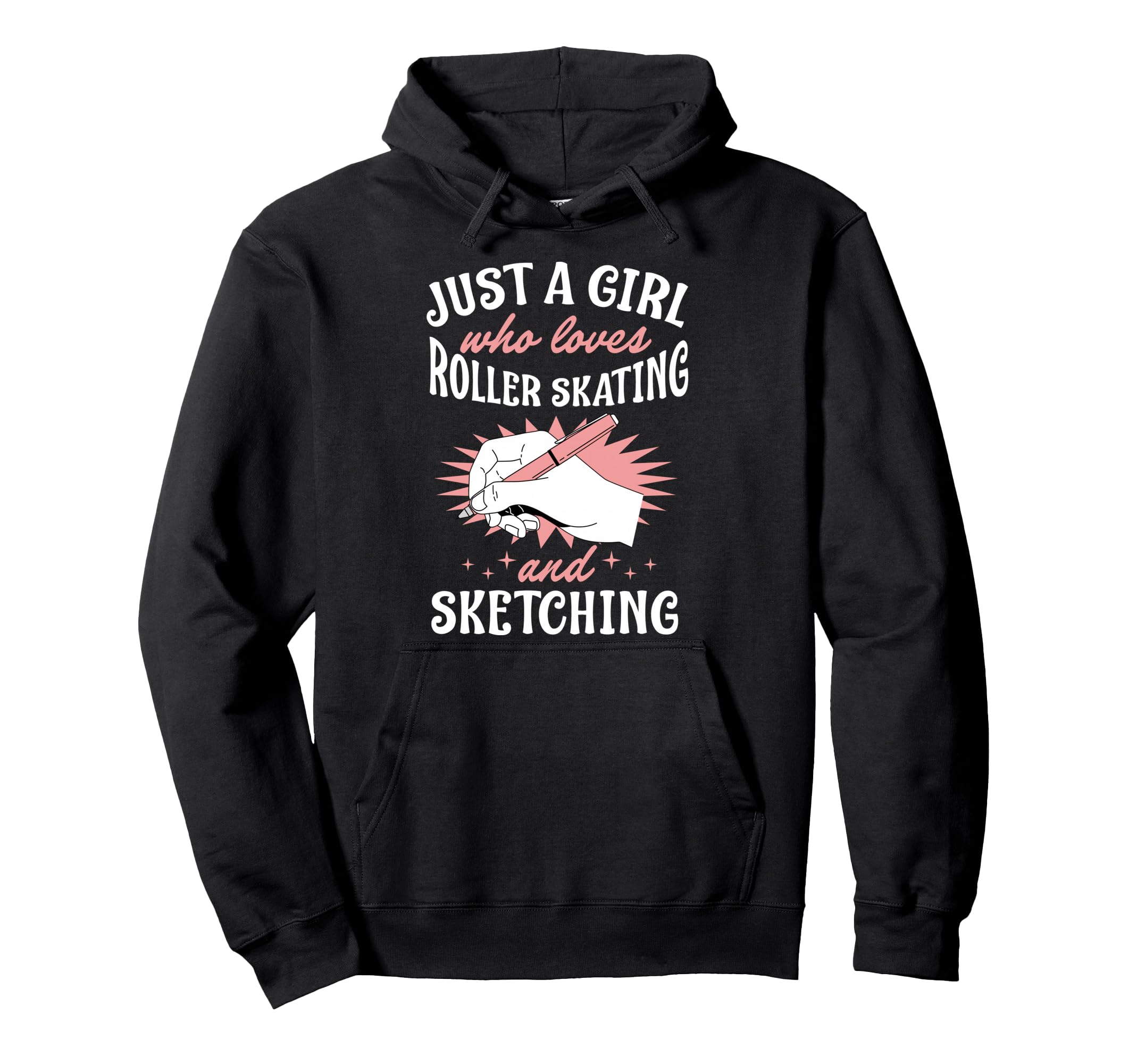 Just Who Loves Roller Skating And Hoodie - Novelty Apparel for Adults - T-Shirt, Sweatshirt, Hoodie