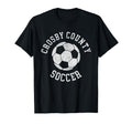 Crosby County Soccer Distressed 90S T-Shirt - Novelty Apparel Unisex - T-Shirt, Sweatshirt, Hoodie