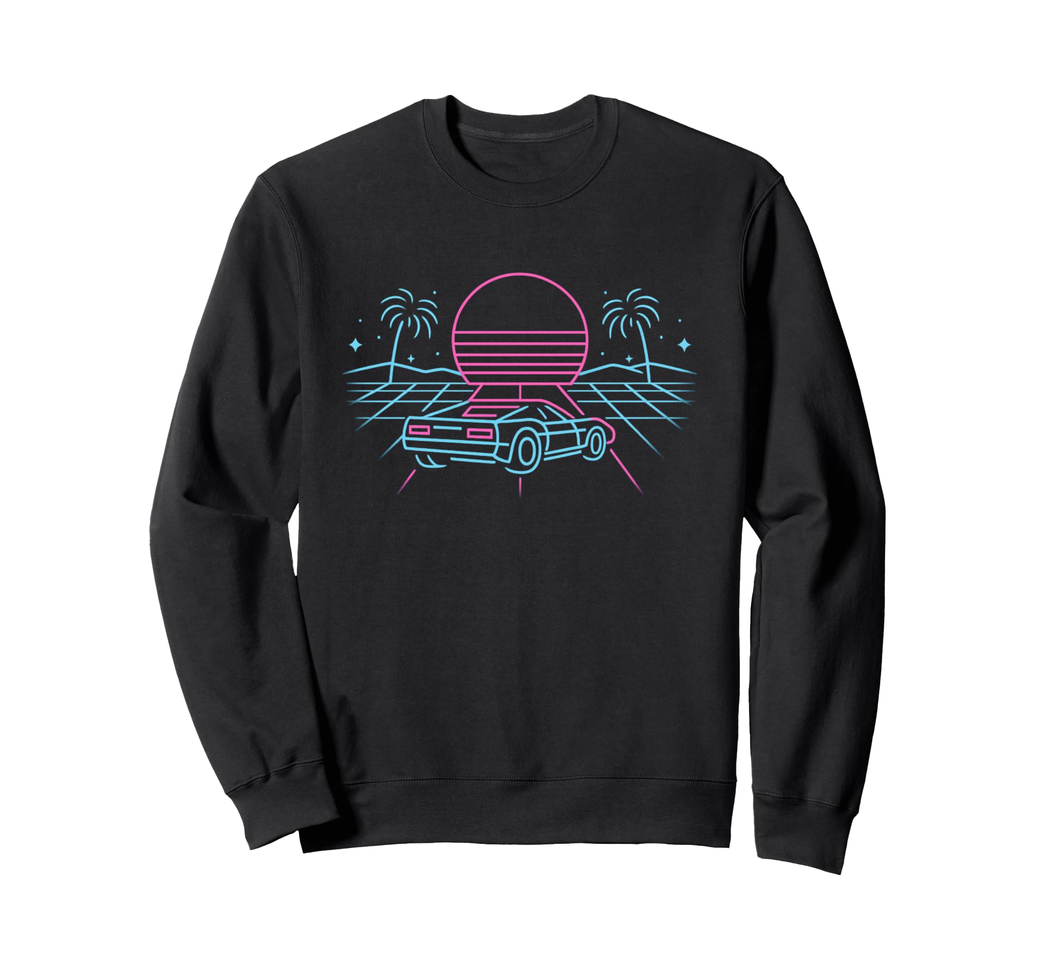 80S Synthwave Sweatshirt - Aesthetic Graphic Unisex - T-Shirt, Sweatshirt, Hoodie