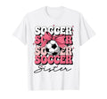 Groovy Soccer Sister Coquette Bow T-Shirt - Unique Graphic for Adults - T-Shirt, Sweatshirt, Hoodie