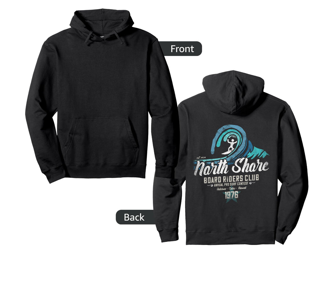 North Shore Board Riders Surfing Club Hoodie - Streetwear Style Men Women - T-Shirt, Sweatshirt, Hoodie