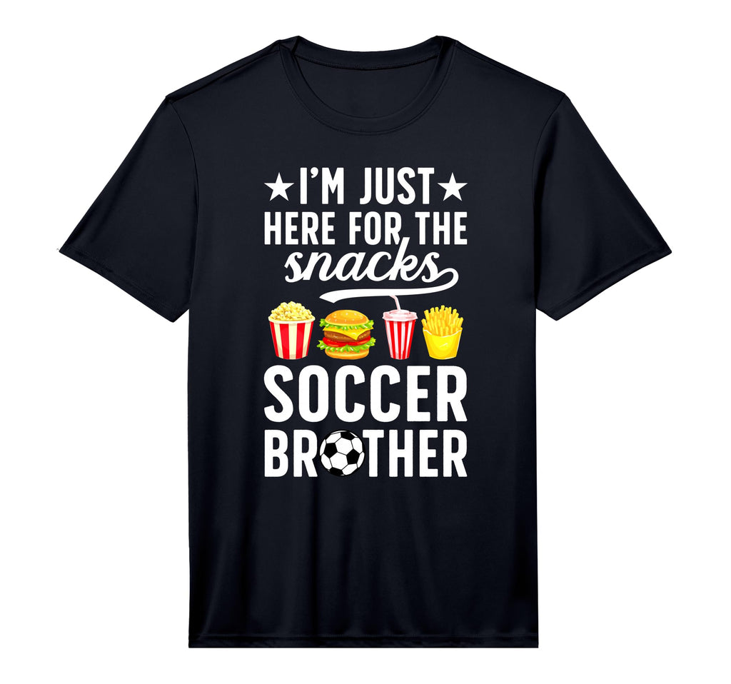 Here Snacks Soccer Brother Soccer T-Shirt - Trendy Graphic for Adults - T-Shirt, Sweatshirt, Hoodie