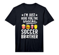 Here Snacks Soccer Brother Soccer T-Shirt - Trendy Graphic for Adults - T-Shirt, Sweatshirt, Hoodie