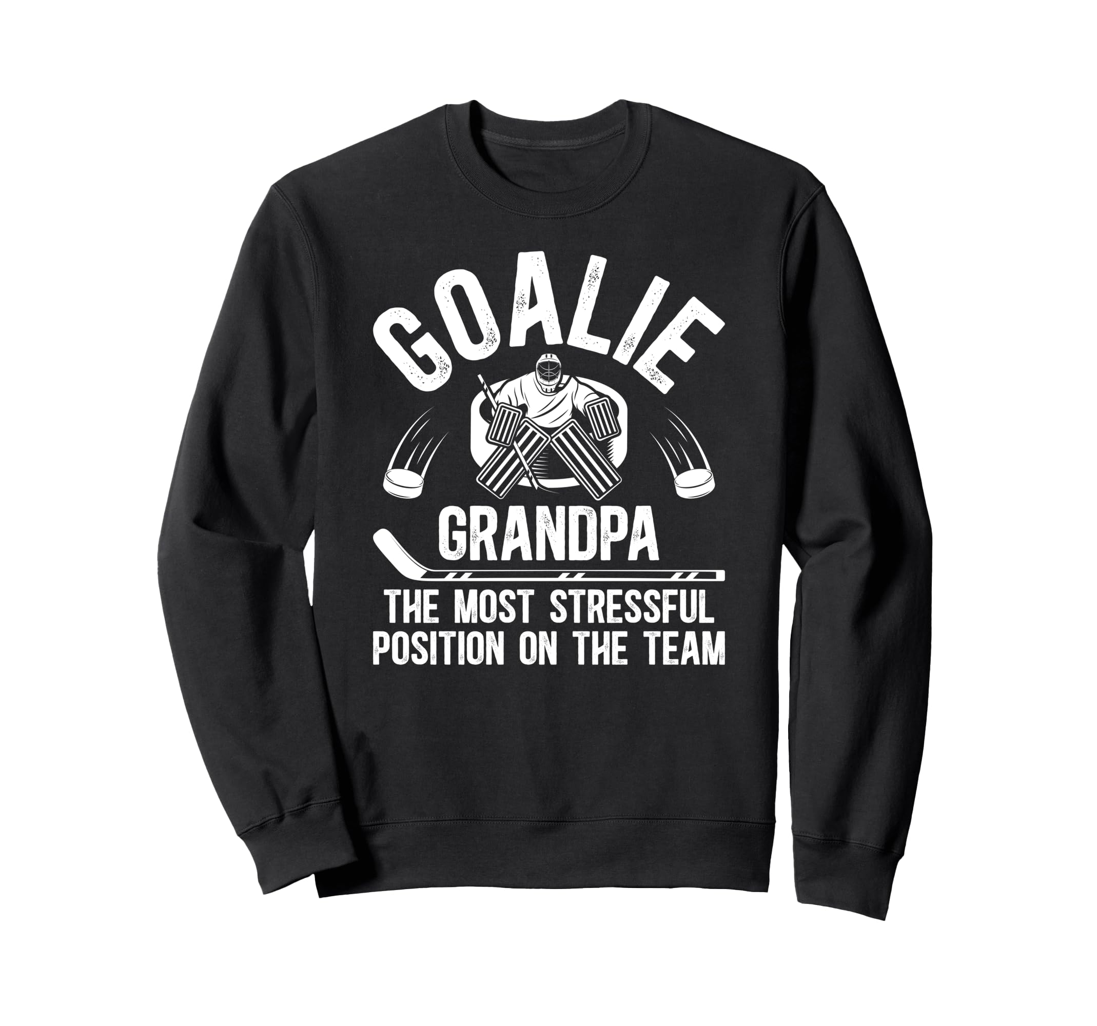 Funny Hockey Goalie Grandpa Hockey Sweatshirt - Graphic Print for Adults - T-Shirt, Sweatshirt, Hoodie