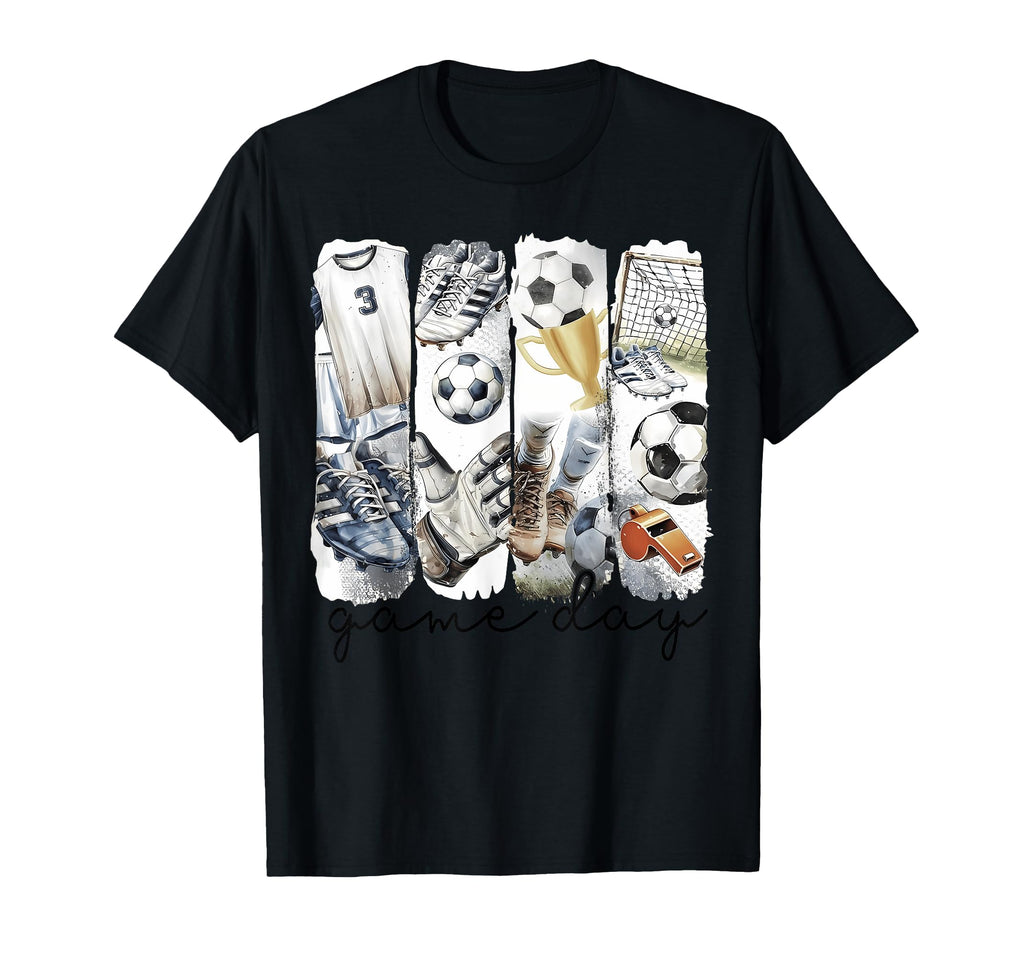 Soccer Mama Ball Brushstroke Game Day T-Shirt - Novelty Apparel Unisex - T-Shirt, Sweatshirt, Hoodie