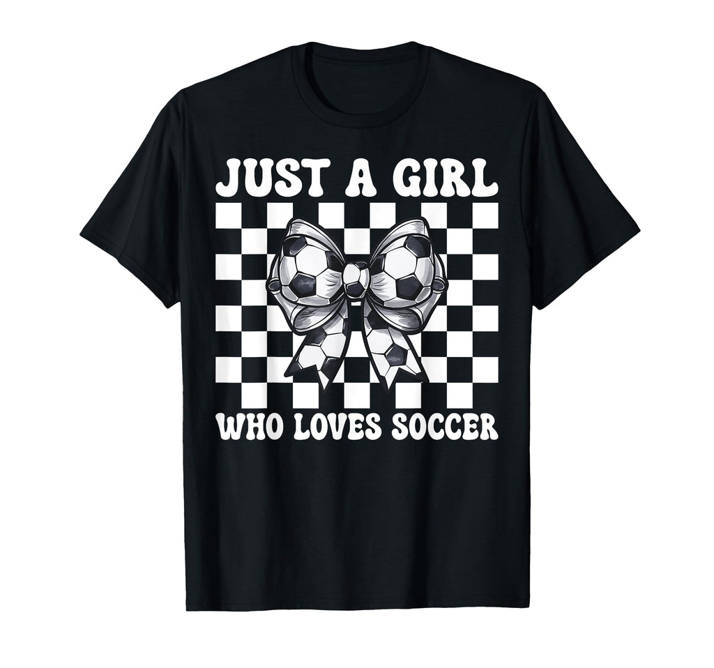 Just Who Loves Soccer Mom Coquette Bow T-Shirt - Graphic Print Unisex - T-Shirt, Sweatshirt, Hoodie