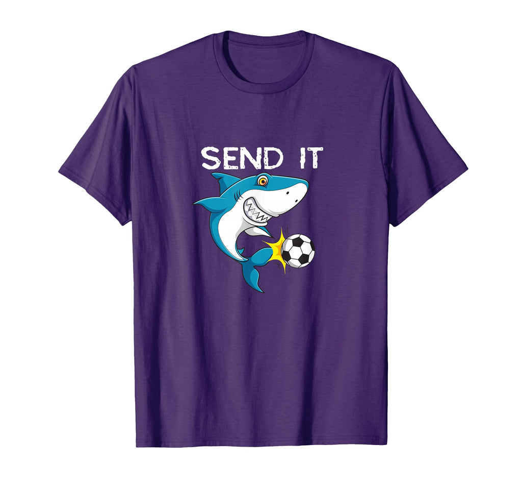 Funny Soccer Sayings Shark Player T-Shirt - Minimalist Print Men Women - T-Shirt, Sweatshirt, Hoodie