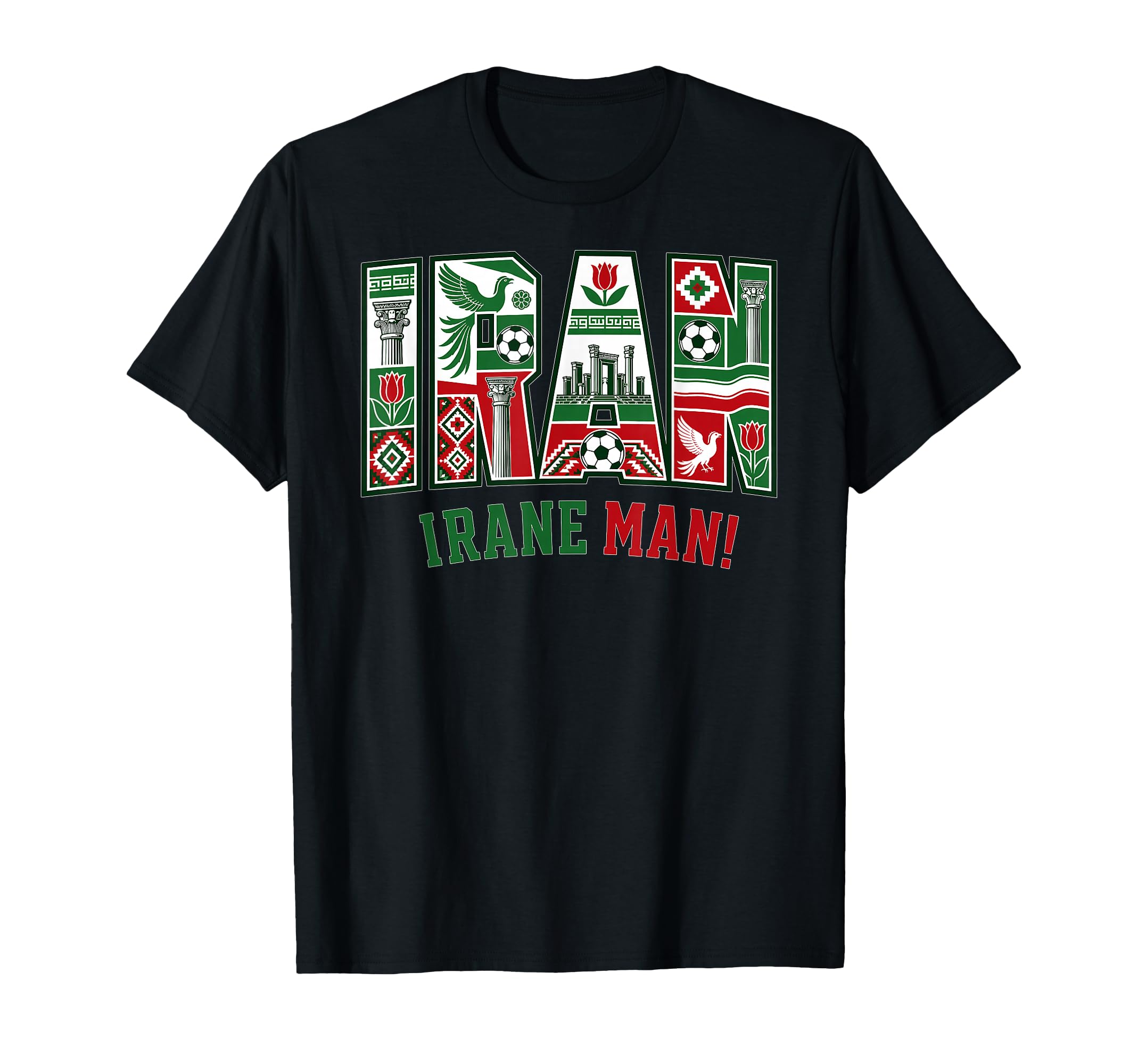 Iran Soccer 2026 Iranian Fans T-Shirt - Graphic Print Men Women - T-Shirt, Sweatshirt, Hoodie