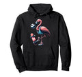 Flamingo Skater Soccer Ball And Skateboard Hoodie - Graphic Print Unisex - T-Shirt, Sweatshirt, Hoodie