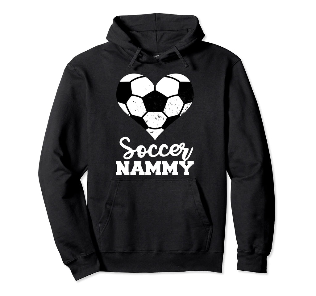Soccer Nammy Funny Soccer Heart Hoodie - Novelty Apparel for Adults - T-Shirt, Sweatshirt, Hoodie