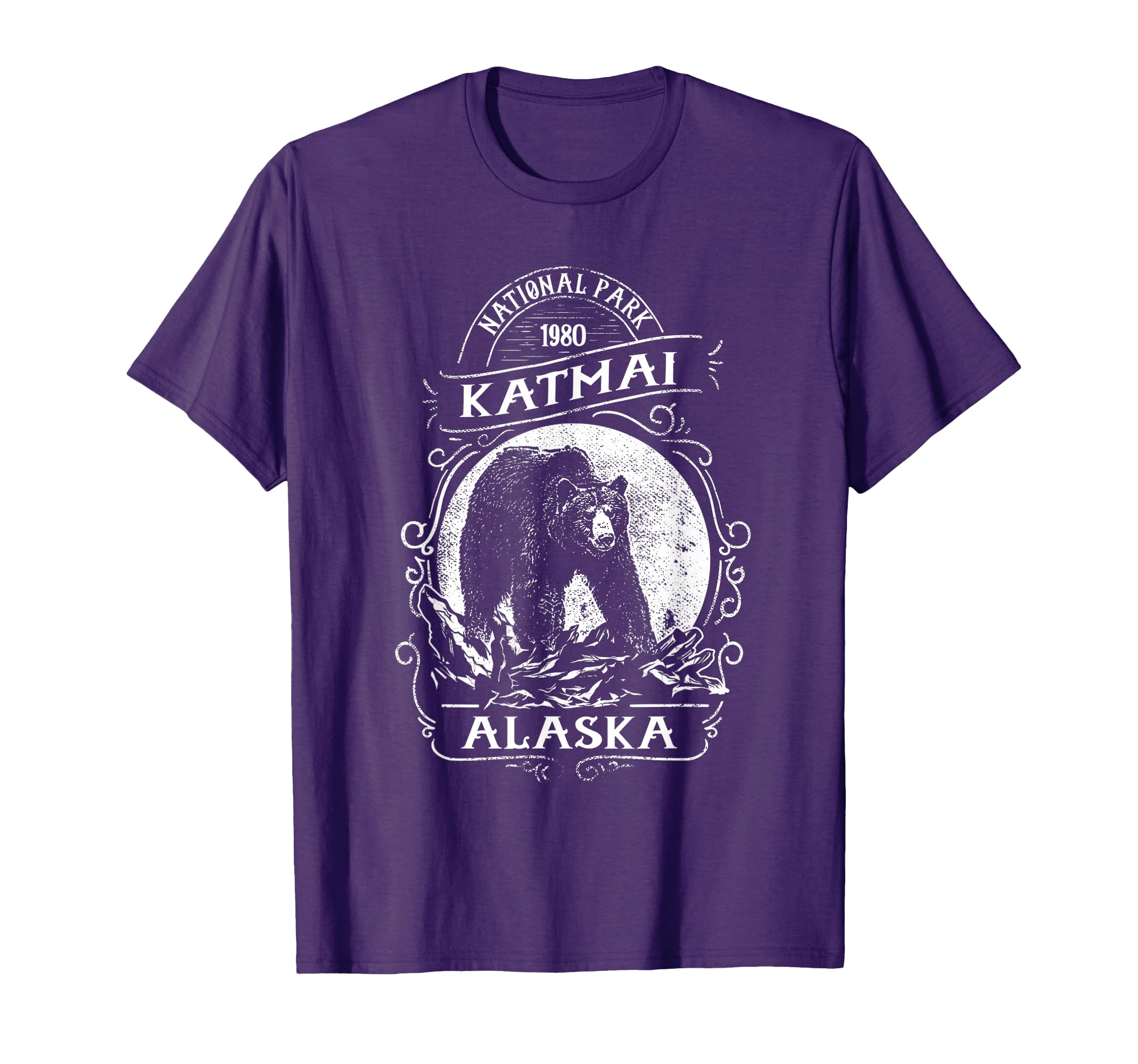 Katmai National Park Bear Alaska T-Shirt - Fun Novelty Design for Adults - T-Shirt, Sweatshirt, Hoodie