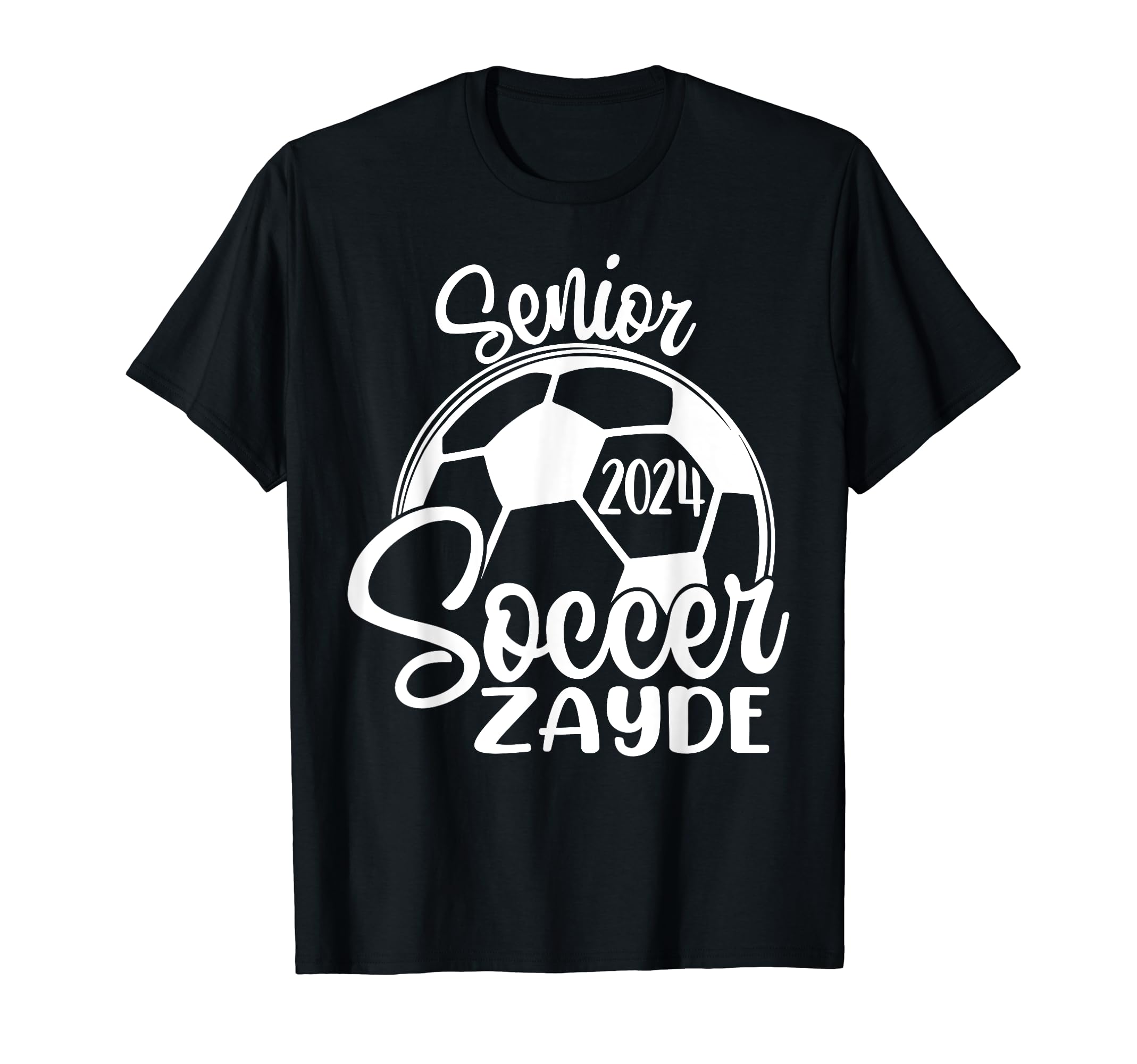 Senior Soccer Zayde 2024 Class 2024 T-Shirt - Aesthetic Graphic Men Women - T-Shirt, Sweatshirt, Hoodie