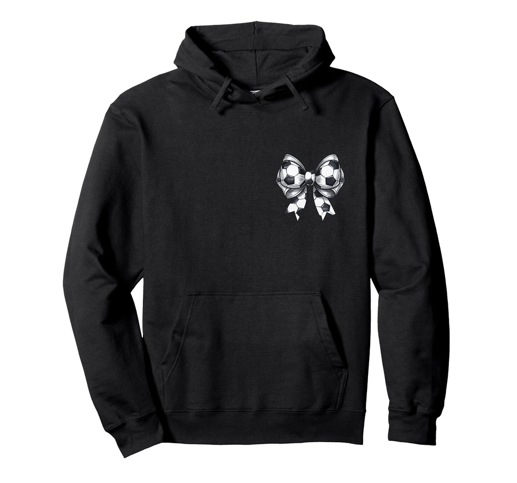 Soccer Grandma Coquette Bow Front Hoodie - Streetwear Style for Adults - T-Shirt, Sweatshirt, Hoodie
