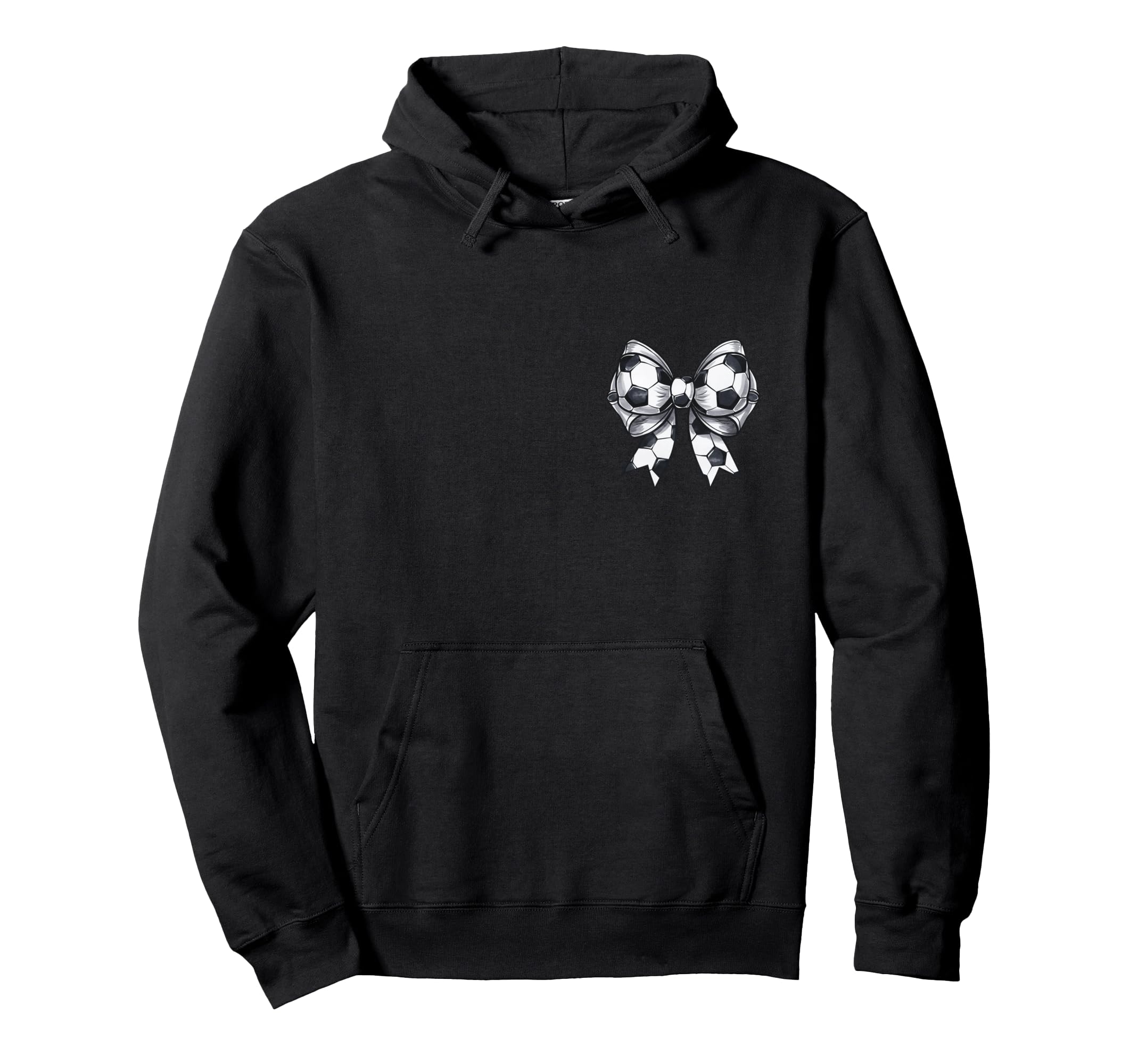 Soccer Grandma Coquette Bow Front Hoodie - Streetwear Style for Adults - T-Shirt, Sweatshirt, Hoodie