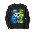 I Was 6 Now Im 7 Birthday Soccer Ball Sweatshirt - Custom Art Print Unisex - T-Shirt, Sweatshirt, Hoodie