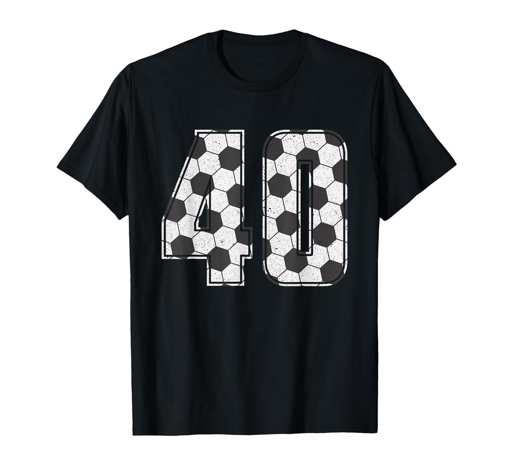 Soccer Player Number 40 Forty Soccer T-Shirt - Unique Graphic Men Women - T-Shirt, Sweatshirt, Hoodie