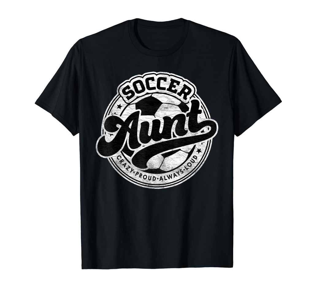 Soccer Aunt Family Matching Game Day T-Shirt - Unique Graphic Unisex - T-Shirt, Sweatshirt, Hoodie