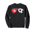 Tunisia Flag Football Sunglasses Sweatshirt - Trendy Graphic Unisex - T-Shirt, Sweatshirt, Hoodie