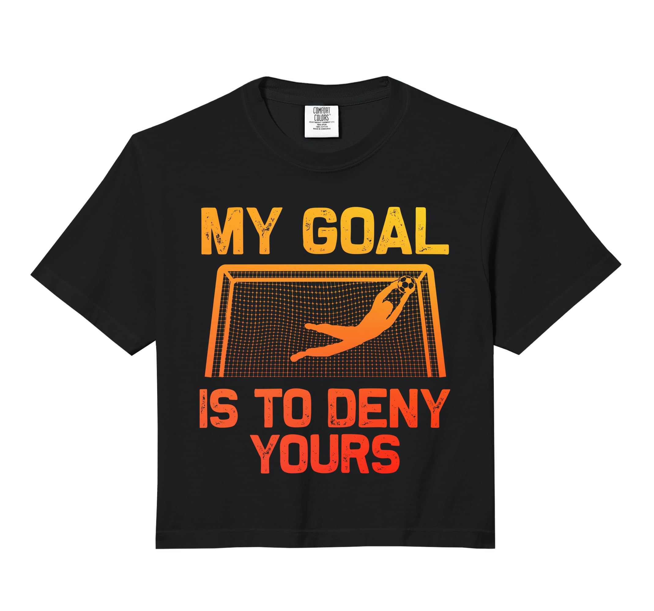 Soccer Goalie Art Gag Soccer Player Hoodie - Fun Novelty Design for Adults - T-Shirt, Sweatshirt, Hoodie