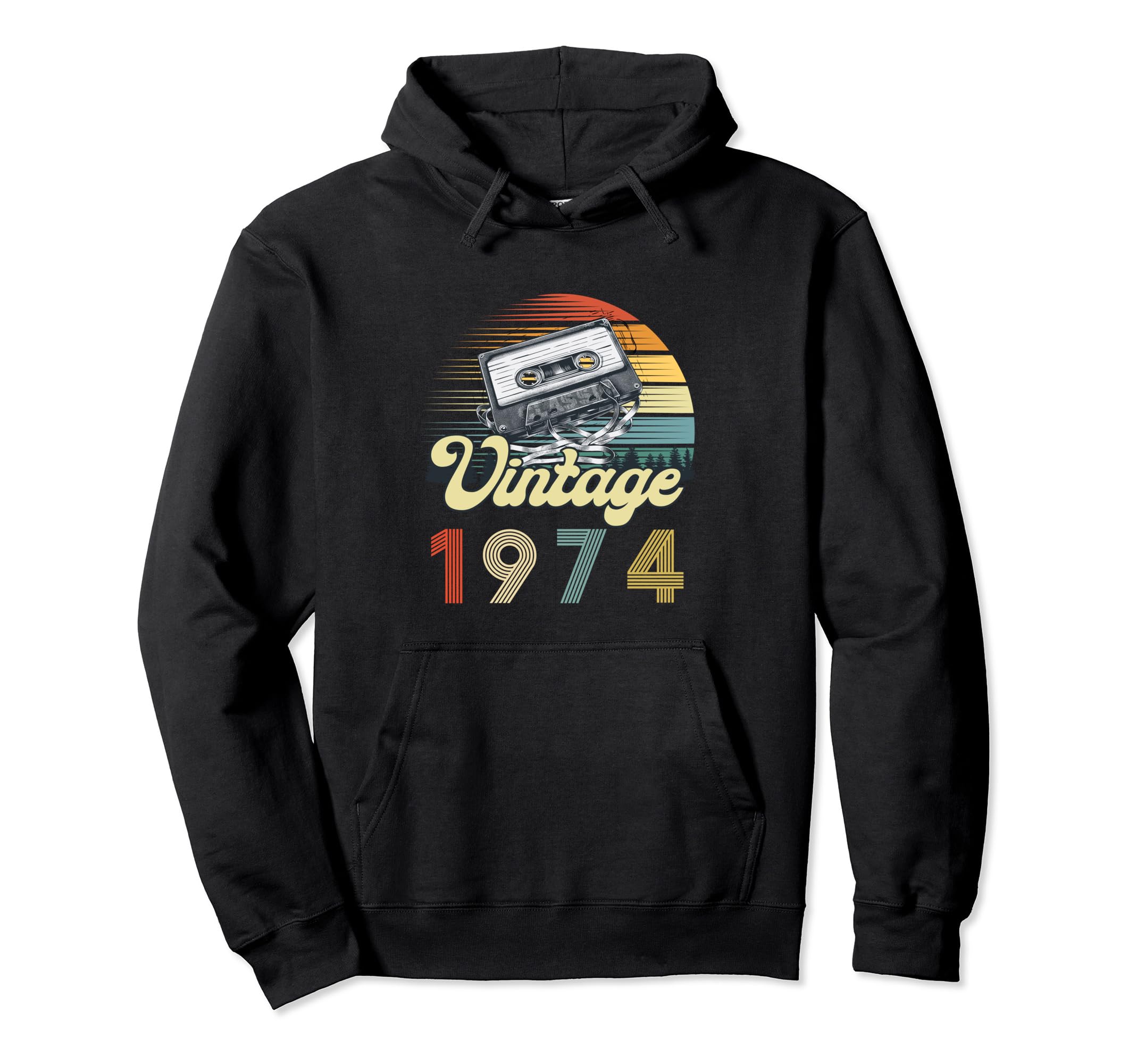 1974 Cassette Tape Nostalgia Hoodie - Streetwear Style Men Women - T-Shirt, Sweatshirt, Hoodie