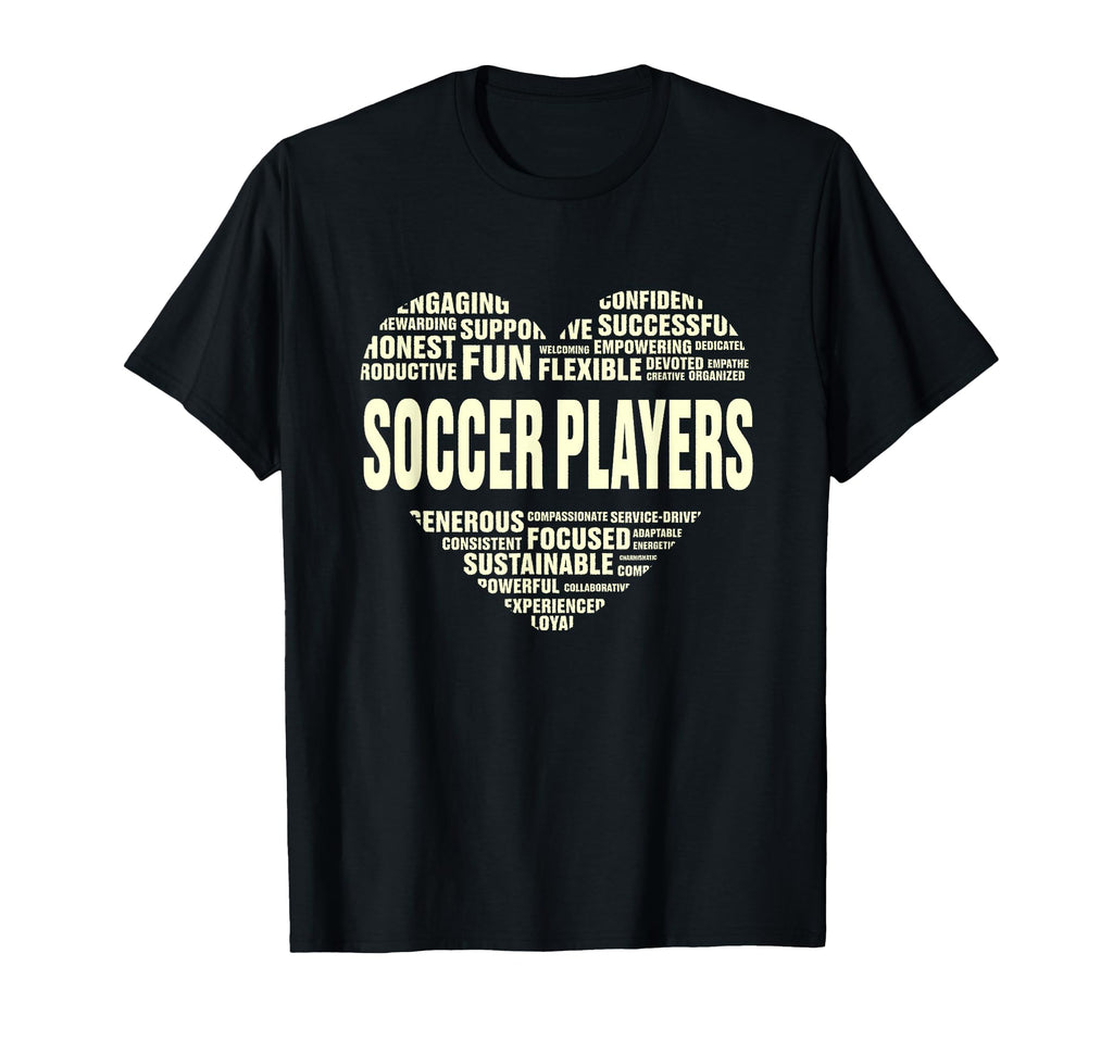 Love Heart Facts Soccer Players Lover T-Shirt - Graphic Print for Adults - T-Shirt, Sweatshirt, Hoodie