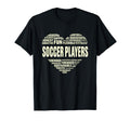 Love Heart Facts Soccer Players Lover T-Shirt - Graphic Print for Adults - T-Shirt, Sweatshirt, Hoodie