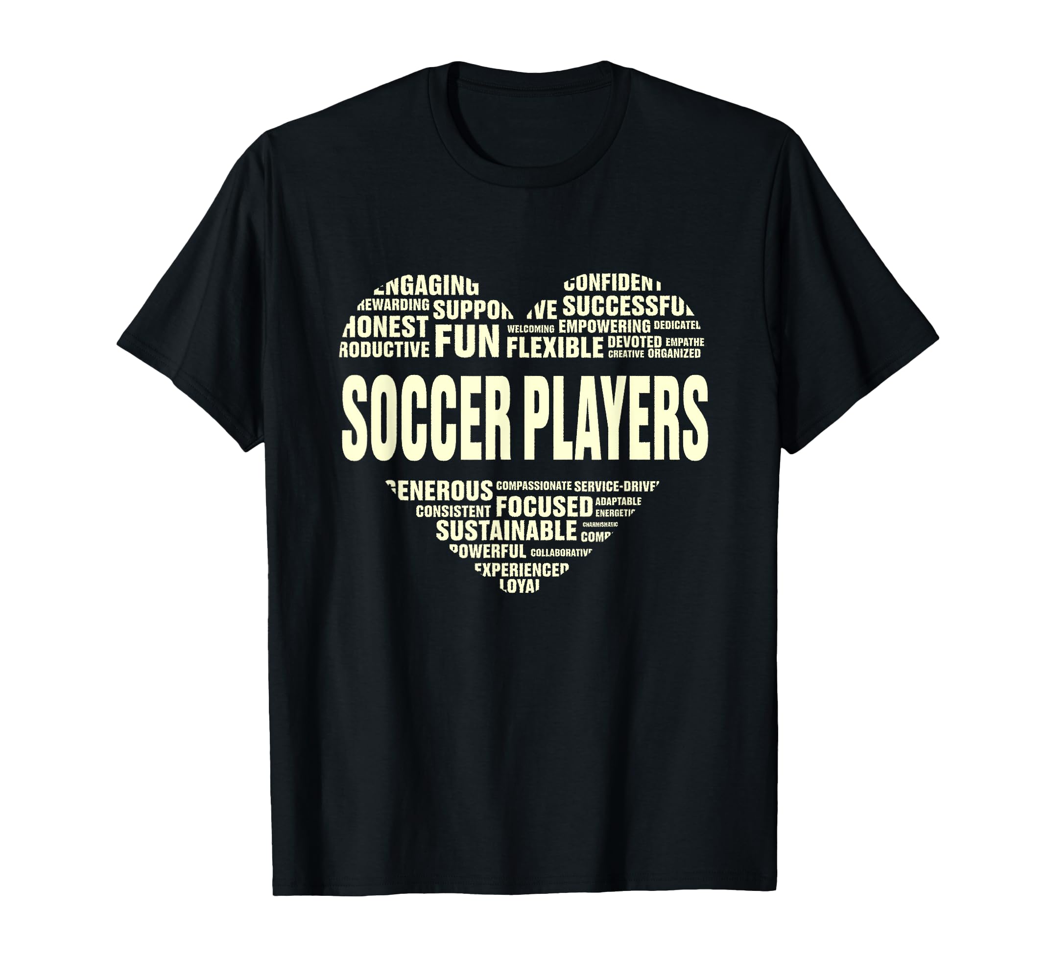 Love Heart Facts Soccer Players Lover T-Shirt - Graphic Print for Adults - T-Shirt, Sweatshirt, Hoodie