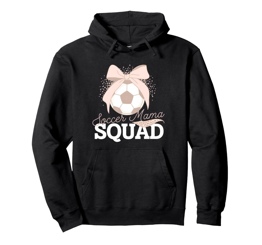 Soccer Mama Squad Coquette Sideline Hoodie - Unique Graphic Men Women - T-Shirt, Sweatshirt, Hoodie