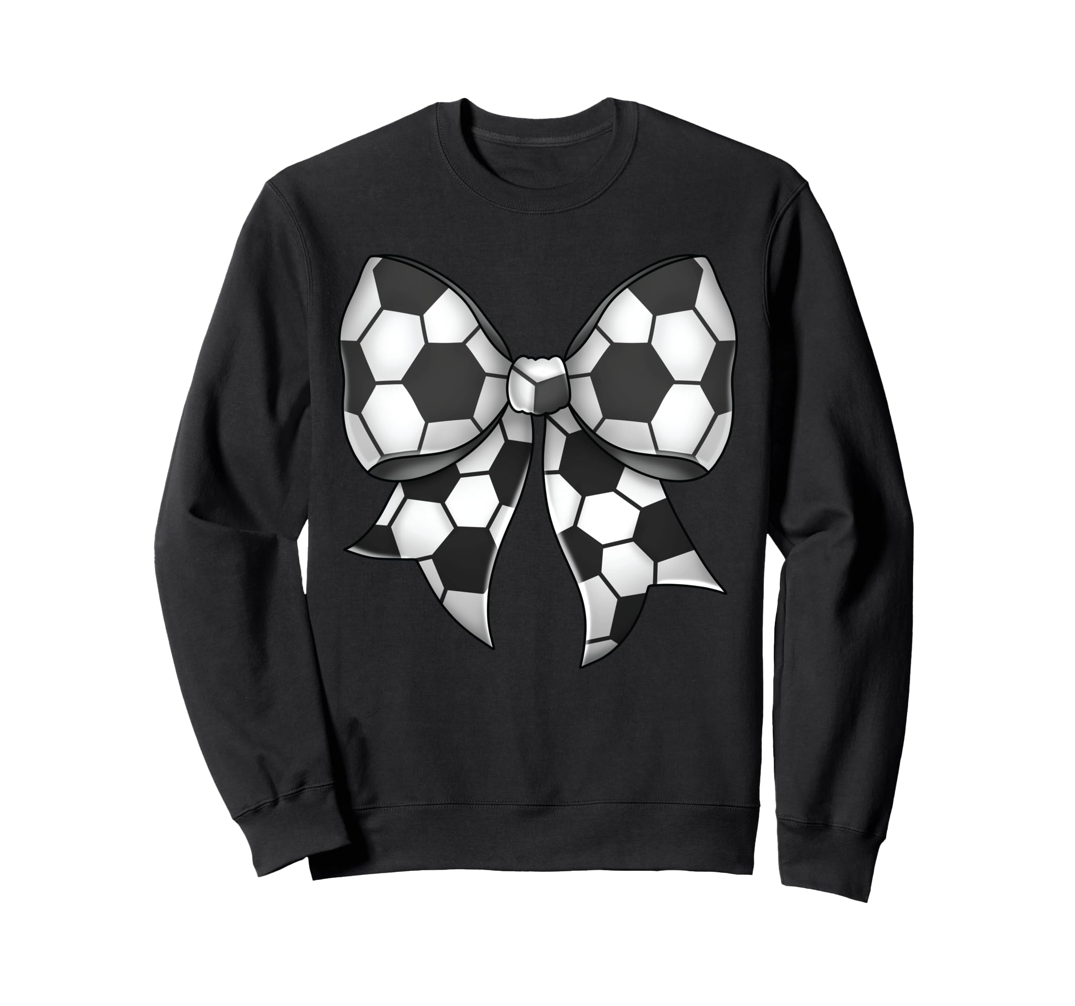 Soccer Ball Coquette Bow Soccer Ball Sweatshirt - Streetwear Style Unisex - T-Shirt, Sweatshirt, Hoodie