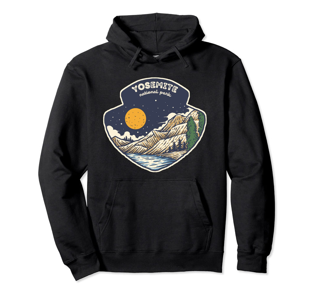 Yosemite California National Park Hoodie - Minimalist Print for Adults - T-Shirt, Sweatshirt, Hoodie