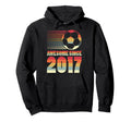 Awesome Since 2017 Soccer 9Th Birthday Soccer Hoodie - Graphic Print Unisex - T-Shirt, Sweatshirt, Hoodie
