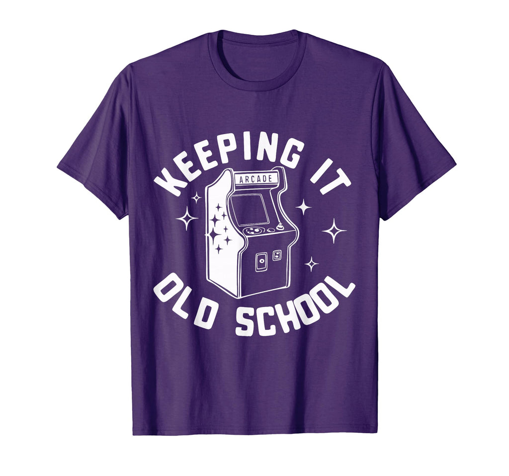 Arcade Keeping It Old School Gaming T-Shirt - Trendy Graphic for Adults - T-Shirt, Sweatshirt, Hoodie