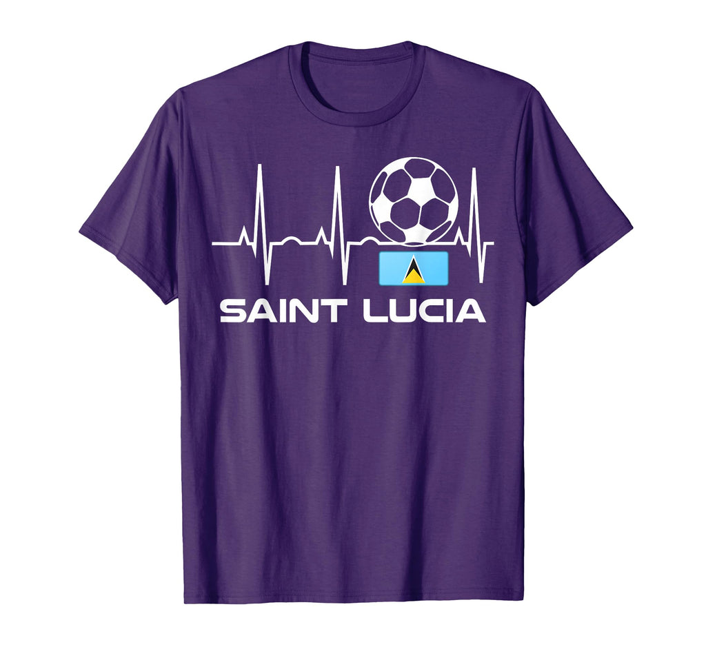 Saint Lucia Soccer Jersey St Lucia T-Shirt - Custom Art Print for Adults - T-Shirt, Sweatshirt, Hoodie