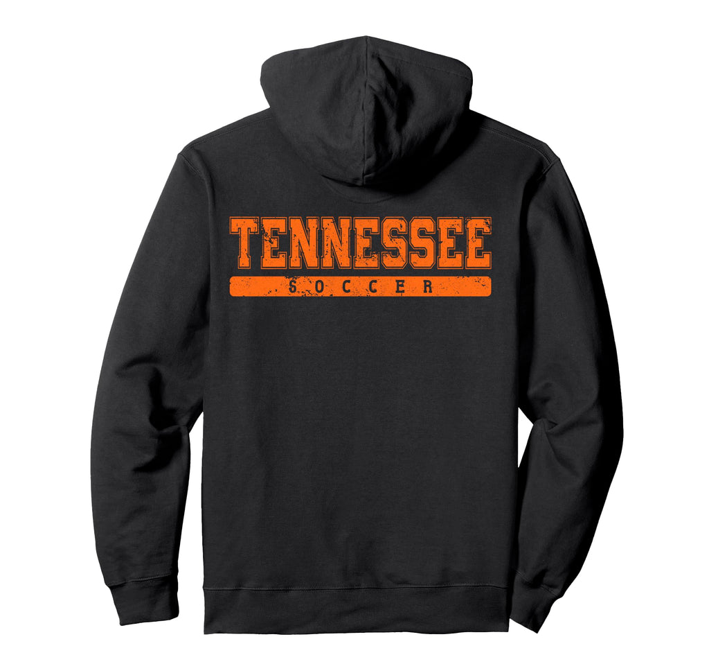 Tennessee Soccer Orange Text Hoodie - Minimalist Print Unisex - T-Shirt, Sweatshirt, Hoodie