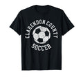 Clarendon County Soccer Distressed 90S T-Shirt - Minimalist Print Unisex - T-Shirt, Sweatshirt, Hoodie