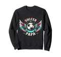 Soccer Papa Family Matching Dad Sweatshirt - Graphic Print for Adults - T-Shirt, Sweatshirt, Hoodie