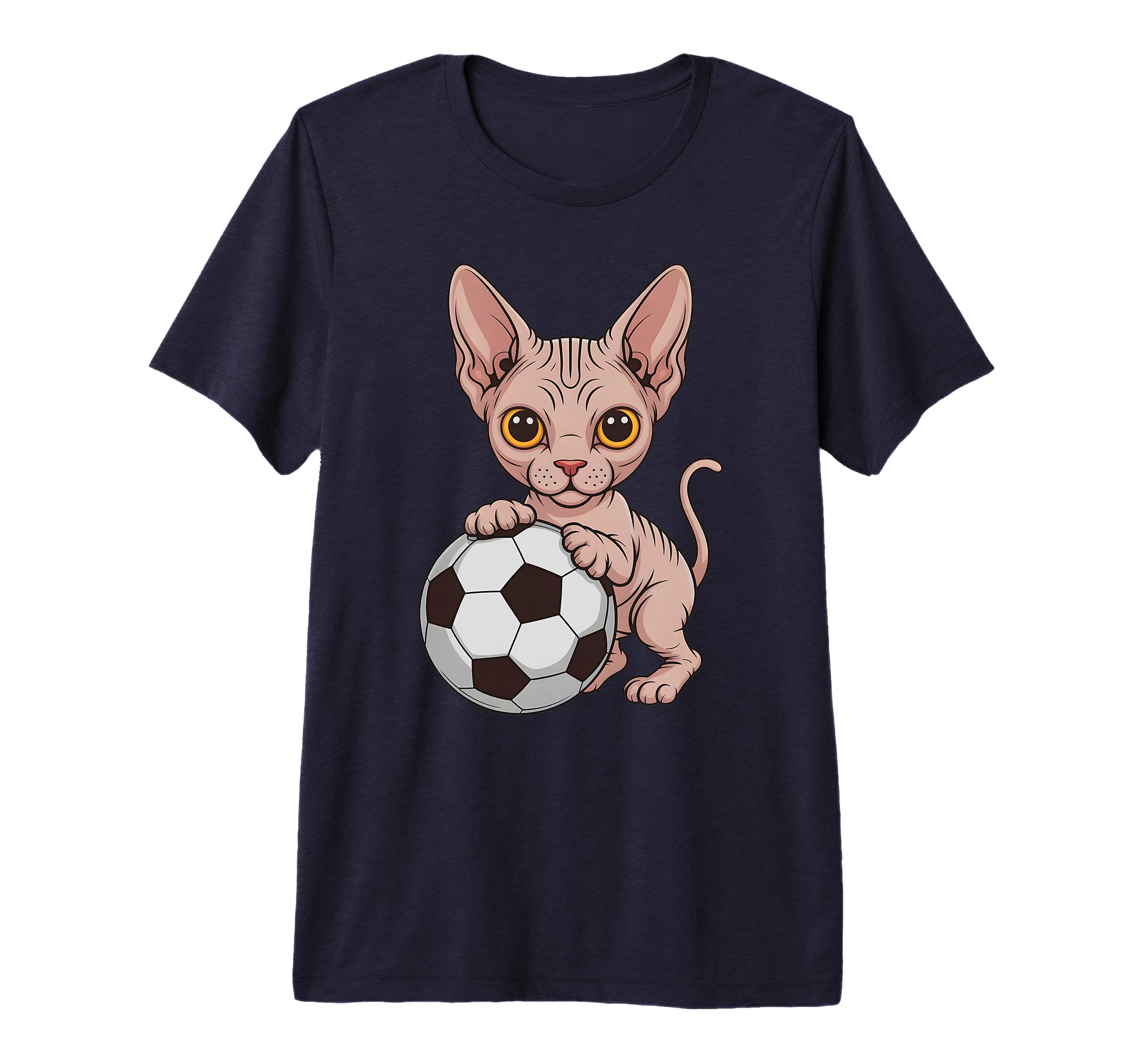 Funny Soccer Sphynx Just Who T-Shirt - Casual Everyday Wear Men Women - T-Shirt, Sweatshirt, Hoodie