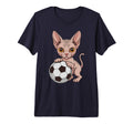Funny Soccer Sphynx Just Who Loves T-Shirt - Novelty Apparel for Adults - T-Shirt, Sweatshirt, Hoodie