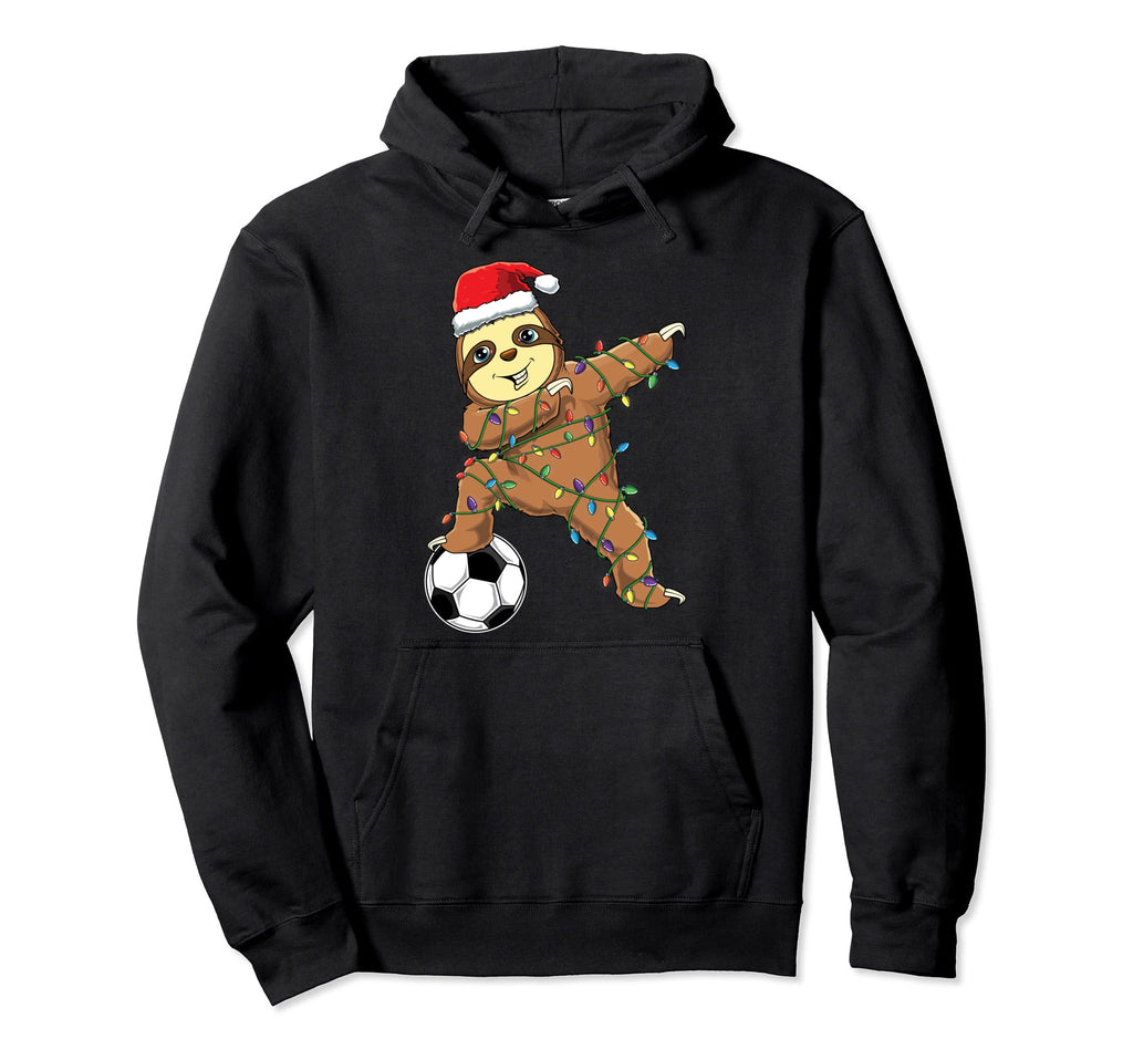 Funny Dabbing Sloth Dab Soccer Player Hoodie - Minimalist Print for Adults - T-Shirt, Sweatshirt, Hoodie