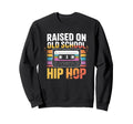 Raised Old School Hip Hop Cassette Sweatshirt - Minimalist Print Men Women - T-Shirt, Sweatshirt, Hoodie