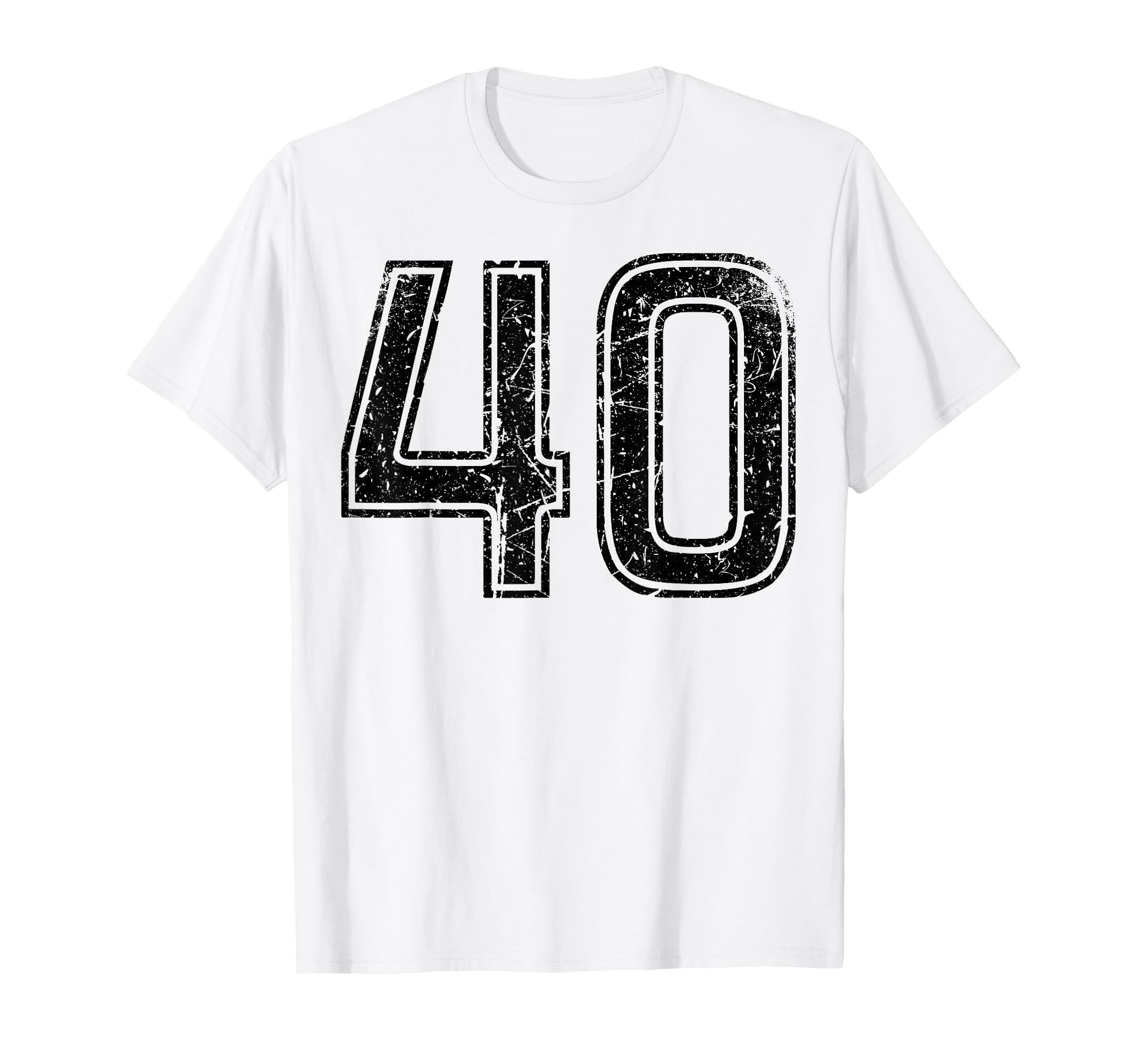 Black Sports Team Number 40 T-Shirt - Streetwear Style Unisex - T-Shirt, Sweatshirt, Hoodie