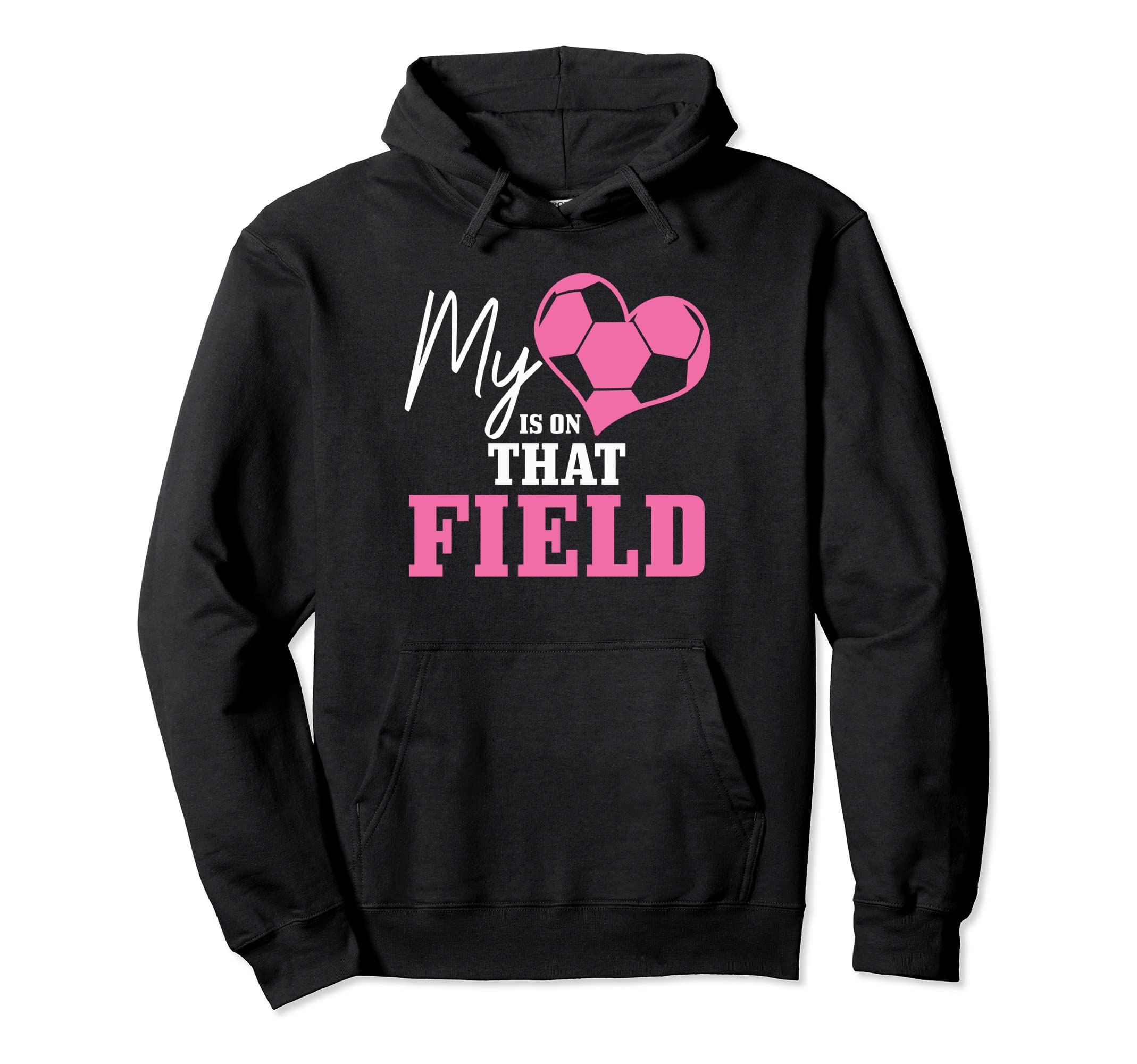 Soccer Mom My Heart Is That Field Coach Hoodie - Novelty Apparel Unisex - T-Shirt, Sweatshirt, Hoodie