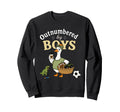 Outnumbered Funny Mom Soccer Sweatshirt - Aesthetic Graphic for Adults - T-Shirt, Sweatshirt, Hoodie